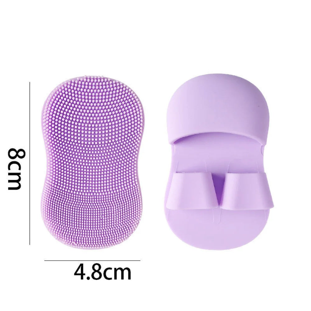 Soft Silicone Facial Cleansing Brush Face Exfoliator Blackhead Acne Removal Face Scrubber Manual Facial Cleansing Brush Skincare