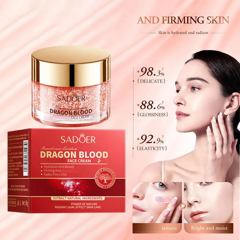 Lingzhi Dragon's Blood Herbal Face Cream Retinol Placenta Dragon Blood Cream For Women Whitening Face Moisturizer Skin Care