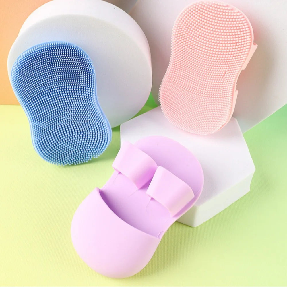 Soft Silicone Facial Cleansing Brush Face Exfoliator Blackhead Acne Removal Face Scrubber Manual Facial Cleansing Brush Skincare