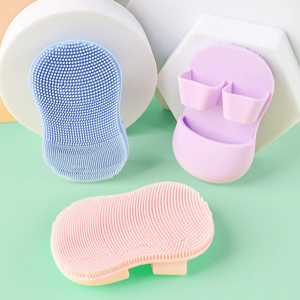 Soft Silicone Facial Cleansing Brush Face Exfoliator Blackhead Acne Removal Face Scrubber Manual Facial Cleansing Brush Skincare