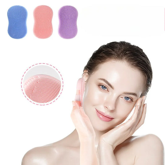 Soft Silicone Facial Cleansing Brush Face Exfoliator Blackhead Acne Removal Face Scrubber Manual Facial Cleansing Brush Skincare